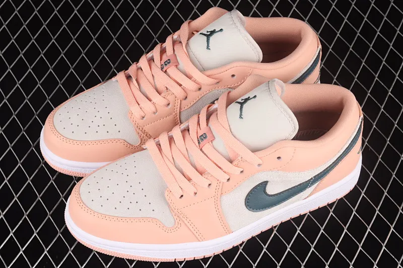 All categories Air Jordan Jordan series basketball shoes Air Jordan 1 Low Air Jordan 1 Low AJ1 Joe 1 pink and green low-top cultural sneakers DC0774-800